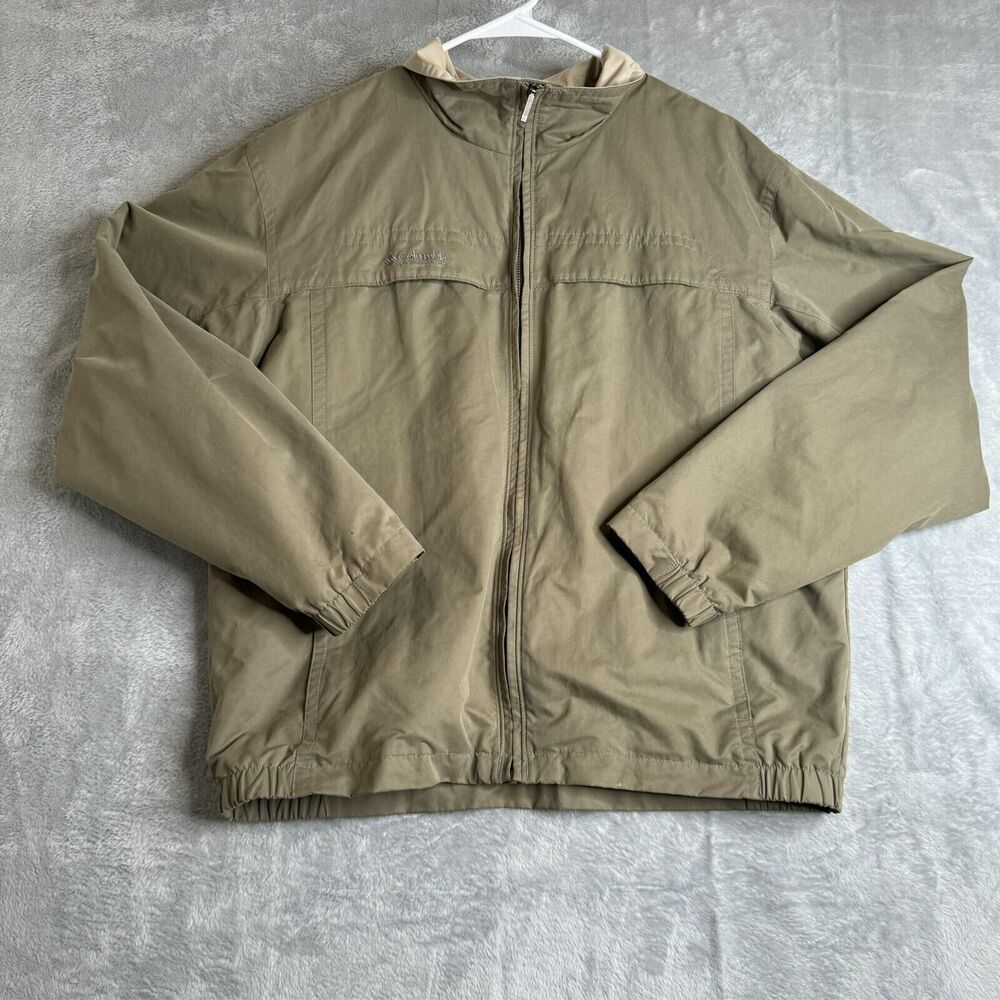 Columbia Jacket Mens L Brown Northway Wind Resistant Normcore Dadcore Gorpcore
